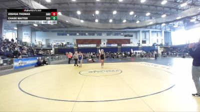 145 lbs Round 2 (3 Team) - Chase Matter, Saratoga Springs Sr HS vs Joshua Thomas, Sachem North