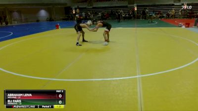 125 lbs Quarterfinal - Abraham Leiva, Willmar vs Eli Faris, Minneota