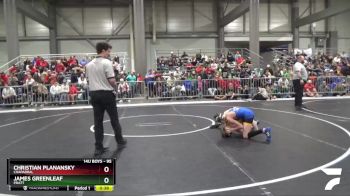 95 lbs Cons. Round 2 - Christian Planansky, Chaparral vs James Greenleaf, Pratt