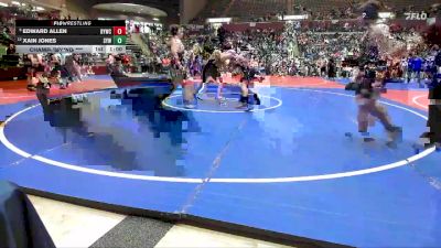 285 lbs Champ. Round 1 - Edward Allen, Berryville Youth Wrestling Club vs Xain Jones, Searcy Youth Wrestling