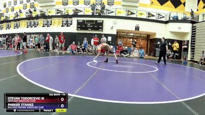 74 lbs Cons. Round 3 - Stevan Todorcevic Iii, Highland Wrestling Club vs Parker Stanisz, Bulldog Premier Wrestling Club