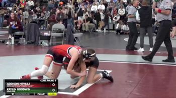 100 lbs Cons. Round 3 - Addison Neville, New Hampton/Turkey Valley vs Kaylin Goodwin, Linn-Mar