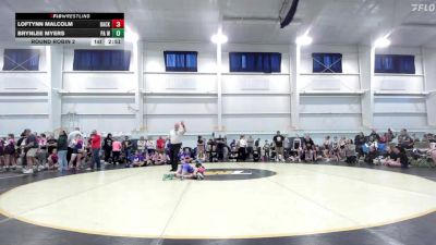 50 lbs Round Robin 2 - Loftynn Malcolm, Backyard Barbies Purple vs Brynlee Myers, PA West-Girls