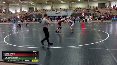 160 lbs Cons. Round 2 - Luke Smith, Franklin WC vs Zachary Post, Stampede Wrestling Club