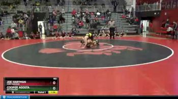 182 lbs 5th Place Match - Cooper Agosta, Bettendorf vs Joe Hartman, Fort Madison