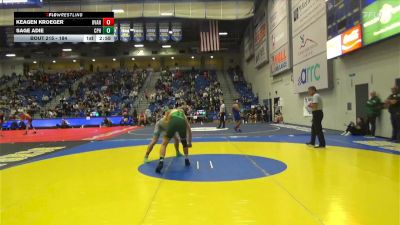 184 lbs Cons. Round 3 - Sage Adie, Cal Poly Humboldt vs Keagen Kroeger, Unattached-Vanguard