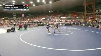 105 lbs Cons. Round 2 - Hannah Noel, Columbus HS vs Audrey Escalona, Scott Community HS