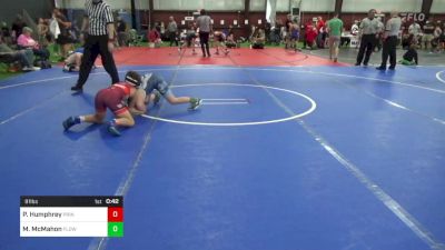 91 lbs Quarterfinal - Parker Humphrey, Princeton vs Matthew McMahon, Flow