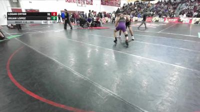 165 lbs Champ. Round 1 - Julian Lopez, Ventura vs Logan Cryer, Valenicia (Santa Clarita)