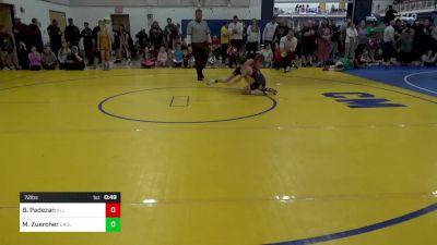 72 lbs Quarterfinal - Ben Padezan, All American WC vs Michael Zuercher, Eagle WC