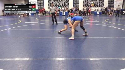 136 lbs Round Of 16 - Lynnsey Ashby, Trinity vs Juliana Van Slyke, Mt. Lebanon