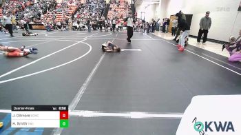 43 lbs Quarterfinal - Jaxon Ditmore, Dark Cloud Wrestling Club vs Hadley-Glen Smith, Tahlequah Wrestling Club