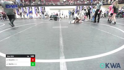 67 lbs Quarterfinal - Jaxson Goodin, Cowboy Wrestling Club vs Jaysten Wolfe, Team Nomad