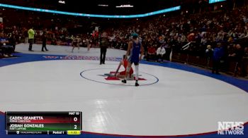 132-3A Champ. Round 1 - Caden Geanetta, Forge Christian vs Josiah Gonzales, Fort Lupton