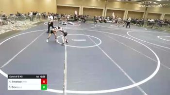 54 lbs Consi Of 8 #2 - Hanley Swanson, Pride Wrestling vs Caleb Pico, Gold Rush Wr Ac