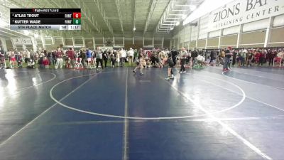 100 lbs 5th Place Match - Kutter Wade, Wasatch Wrestling Club vs Atlas Trout, Northside Wrestling Club