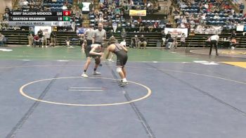 2 - 126 lbs 5th Place Match - Jerry Salazar-Mendoza, Stonewall Jackson High School vs Grayson Brammer, Lebanon