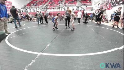 83 lbs Quarterfinal - Easton Bowen, Standfast vs Ryker Williams, Harrah Little League Wrestling