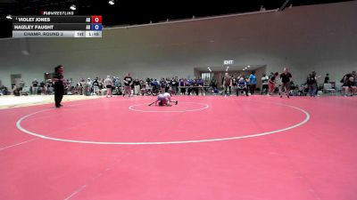 53 lbs Champ. Round 3 - Violet Jones, AR vs Haizley Faught, AR