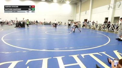 95 lbs Rr Rnd 3 - Carter Stocum, Ohio Gold - EL vs Matthew Martinez, Roundtree Wrestling Academy - EL