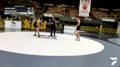 Cadet Boys Lower - 126 lbs Cons. Round 2 - Peyton Bowlin, Frontier High School Wrestling vs Draco Martinez, Rough House Wrestling