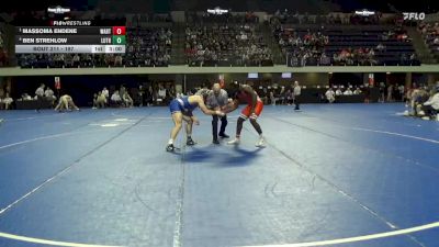 197 lbs Semifinal - Massoma Endene, Wartburg vs Ben Strehlow, Luther