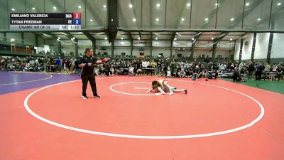 113 lbs Champ. Rd Of 32 - Emiliano Valencia, Damaged Ear vs Tytan Freeman, East Idaho Elite