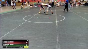 88 lbs Round 2 (4 Team) - Ayden Hudson, Armory vs Dawson Martz, NMWA