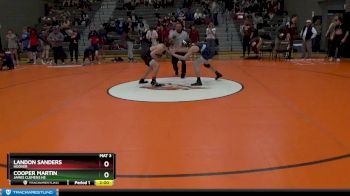 122 lbs Round 1 - Landon Sanders, Hoover vs Cooper Martin, James Clemens HS