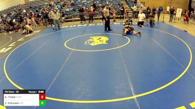 12U Boys - 92 lbs Cons. Round 2 - Zahan Dotiwala, Conestoga Youth Wrestling vs Nixen Thiele, Coachella Valley Wrestling Club