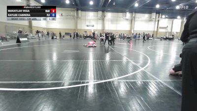 130 lbs Rr Rnd 1 - Makaylah Vega, Black Flag Wrestling Academy vs Kaylee Cabrera, Florida Scorpions