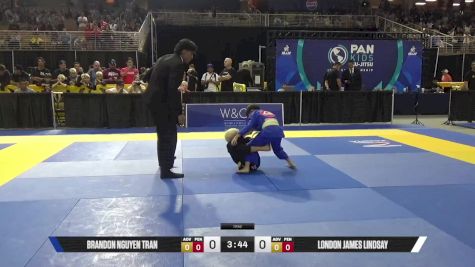 London James Lindsay vs Brandon Nguyen Tran 2025 Pan Kids Jiu-Jitsu IBJJF Championship