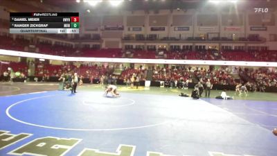 126 lbs Quarterfinal - Daniel Meier, Owyhee vs Ranger Zickgraf, Meridian