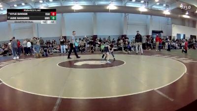 56 lbs Quarterfinal - Kyle Savage, Scanlan Wrestling Academy vs Jude Navarro, Great Neck Wrestling Club