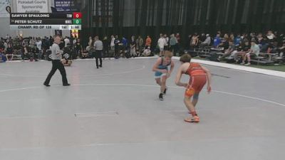 120 lbs Champ. Rd Of 128 - Sawyer Spaulding, The Best Wrestler vs Peter Schutz, MN Elite