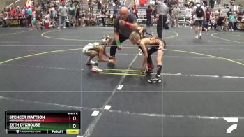 52 lbs Round 2 (6 Team) - Spencer Mattson, Aggression Legionaries vs Zeth Dykhouse, BadBass Green