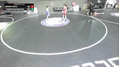 All Cadet Boys Freestyle Lower - 106 lbs Cons. Round 2 - Andrew Theile, Livermore Elite Wrestling Club vs Landon Wakabayashi, Vacaville High School Wrestling
