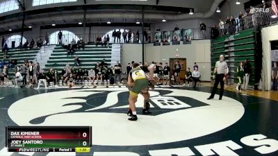 215 lbs Cons. Round 2 - Dax Kimener, Catholic High School vs Joey Santoro, St Mark`s