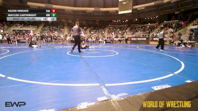70 lbs Semifinal - Kacen Hinojos, Texas Elite vs Waylon Cartwright, Keystone Wrestling Club
