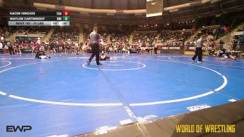 70 lbs Semifinal - Kacen Hinojos, Texas Elite vs Waylon Cartwright, Keystone Wrestling Club