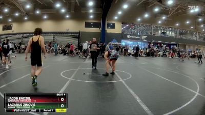 210 lbs Round 2 (4 Team) - Jacob Endzel, Warhawks Wrestling vs Lazarus Zinovis, Junior Terps Xtreme