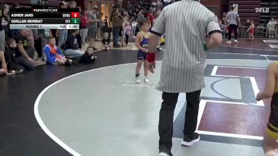 B-7 lbs Round 1 - Asher Jans, Wapsie Valley Wrestling Club vs Quillan Murray, OYSA