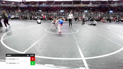 85 lbs Quarterfinal - Colton Larimer, MoWest Championship Wrestling vs Zander Johnson, Purler Wrestling