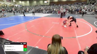 98 lbs Quarterfinal - Christian Alvarez, DUB Wrestling vs Luis Ramos Jr, Run To Danger