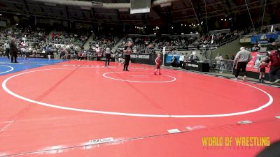 37 lbs Round Of 16 - Trey Sanders, Mat Assassins vs Carter Trammel, Hulbert