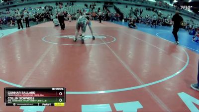 120 lbs Semifinal - Collin Schweiss, Ste. Genevieve Youth Wrestling Club-AAA vs Gunnar Ballard, Team Central Wrestling Club-AAA