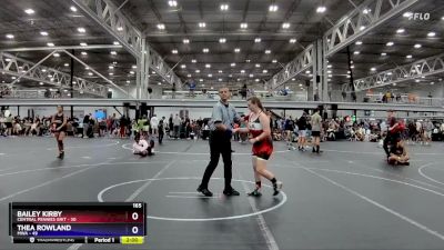 165 lbs Semis (4 Team) - Bailey Kirby, Central Pennies Grit vs Thea Rowland, MWA