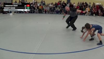 50 lbs Quarterfinal - Sebastian Henry, LAW vs Bennett Bunne, MN Elite