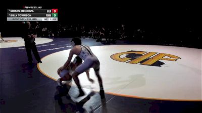 132 lbs Final - Moses Mendoza, Gilroy (CC) vs Billy Townson, Poway (SD)