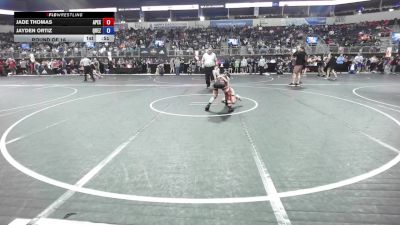 78 lbs Round Of 16 - Jade Thomas, Apex Wrestling vs Jayden Ortiz, Quezada Wrestling Academy
